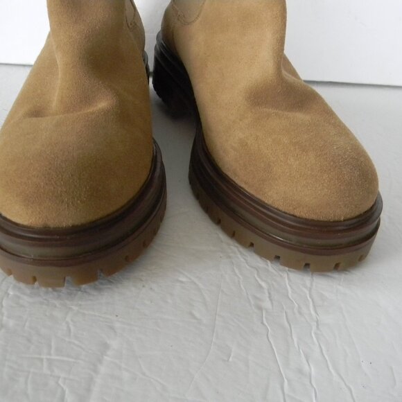 Avellini  Made in Portugal Suede Leather Lug Chelsea Sole Boots Sz 41 - Picture 2 of 6